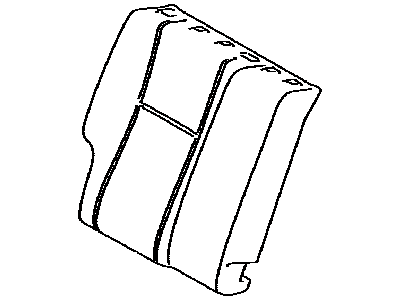 Toyota 71651-02520 Pad,  Rear Seat Back,  RH(For Separate Type)