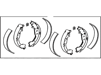 Toyota 04495-02211 Shoe Kit,  Rear Brake