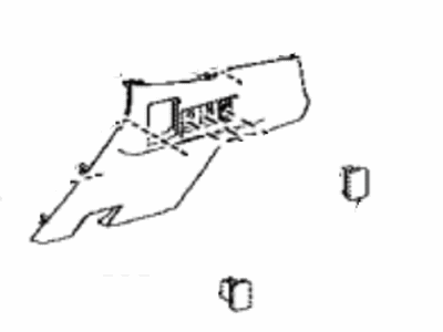 Toyota 55545-02100-C0 Cover,  Fuse Box Opening