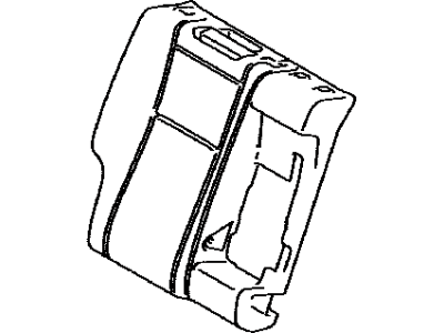 Toyota 71651-02770 Pad,  Rear Seat Back,  RH(For Separate Type)