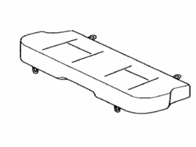 Toyota 71460-52D20-K1 Pad Sub-Assembly, Rear Seat Cushion W/Cover, Passenger Side