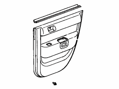 Toyota 67640-52700-K0 Board Sub-Assembly, Rear Door Trim, Driver Side