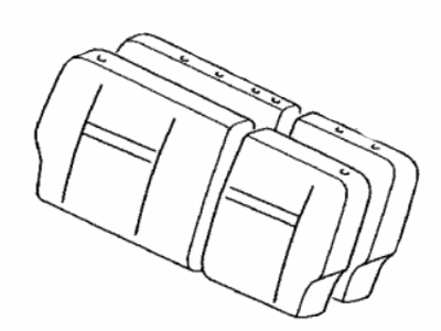 Toyota 71603-5D070-C4 Pad Sub-Assembly, Rear Seat Back W/Cover