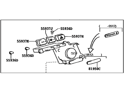 Scion 84010-52630 Switch,  Center Cluster Module