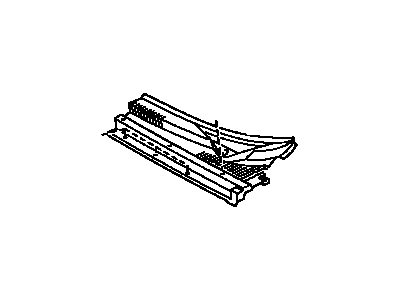 Toyota 55709-12110 Louver,  Cowl Top Ventilator,  LH