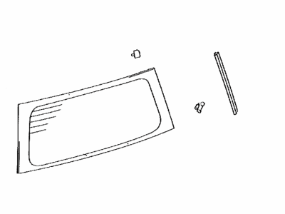 Scion 68105-52411 Glass,  Back Door