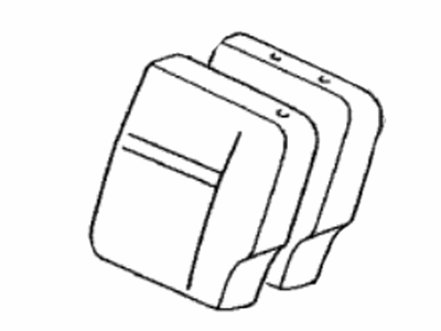 Toyota 71604-52F30-B0 Pad Sub-Assembly, Rear Seat Back W/Cover, Driver Side