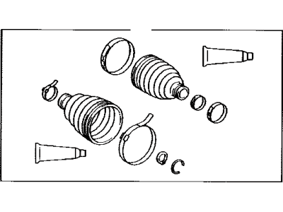 Toyota 04428-12260 Boot Kit,  Front Drive Shaft,  In & Outboard,  RH
