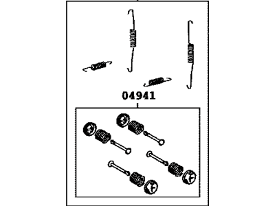 Scion 04942-12010 Spring Kit,  Rear Brake