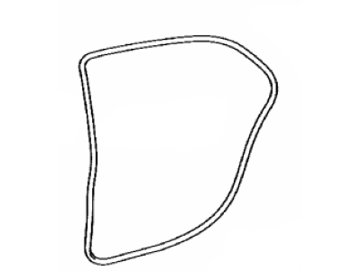 Toyota 62332-47030-B0 Weatherstrip,  Rear Door Opening Trim,  LH