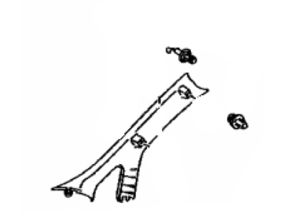 Toyota 62210-47070-B0 Garnish, Front Pillar, Passenger Side