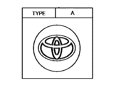 Toyota 42603-07010 Ornament Sub-Assy,  Wheel Hub