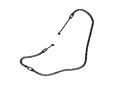 Toyota 72590-08021 Cable Assy,  Reclining Remote Control