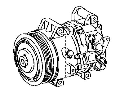 Toyota 88310-08080 Compressor Assy,  W/Pulley