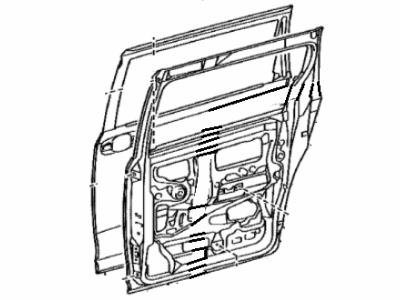 Toyota 67004-08111 Door Sub-Assy,  Slide,  LH