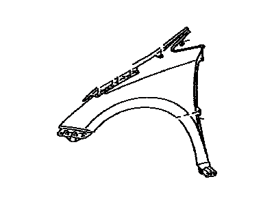 Toyota 53811-08040 Fender Sub-Assy,  Front RH