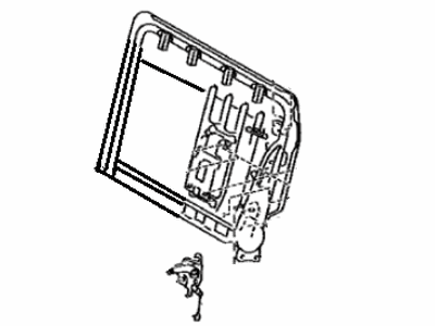 Toyota 79204-08040 Frame Sub-Assy,  NO.2 Seat Back,  LH