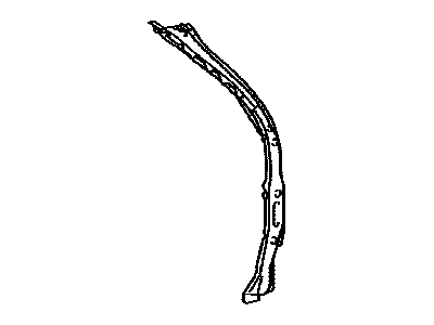 61034-08900 Toyota Reinforce Sub-Assembly, Back Door Opening Side, Driver Side Illustration 1 of 1