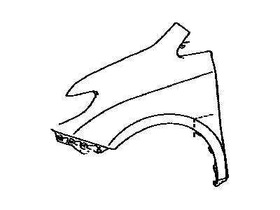 Toyota 53812-08020 Fender Sub-Assy,  Front LH