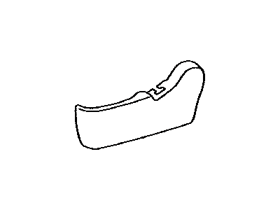 Toyota 71834-08030-C0 Cover,  Rear Seat Reclining,  NO.1 LH