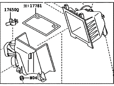 Toyota 17701-0P150 Case Sub-Assy,  Air Cleaner