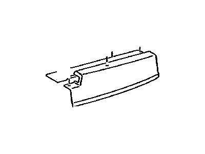 Toyota 79966-08010-B1 Cover,  Rear Seat Leg Side,  NO.3