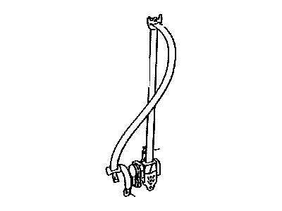 Toyota 73210-08080-C0 Belt Assy,  Front Seat Outer,  RH