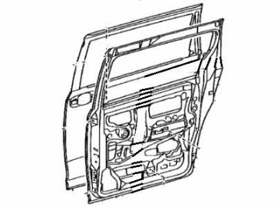Toyota 67003-08121 Door Sub-Assy,  Slide,  RH