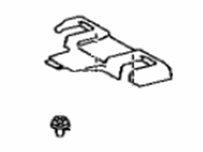 Toyota 79092-08070-B0 Garnish Sub-Assy,  Rear Seat Leg Side,  NO.2 RH