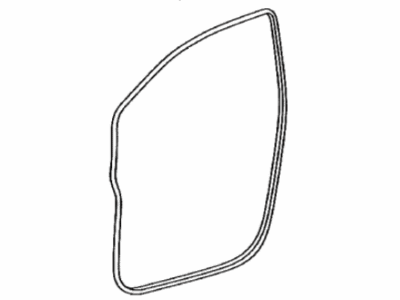 Toyota 62312-08022 Weatherstrip,  Front Door Opening Trim,  LH