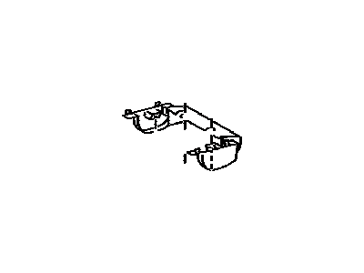 Toyota 78609-28010-E0 Cover Sub-Assy,  Rear Seat Legrest Lock