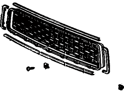 Toyota 53101-19276 Grille, Radiator
