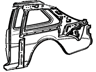 Toyota 61611-12130 Panel, Quarter, Passenger Side