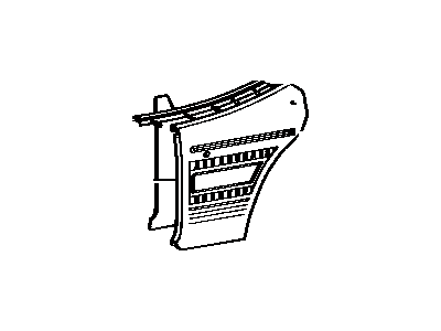 Toyota 62510-12192-04 Board, Quarter Inside Trim, Passenger Side