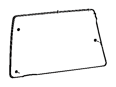 Toyota 62711-12131 Glass, Quarter Window, Passenger Side