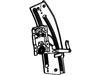 Toyota 69840-12061 Regulator Assembly, Rear Quarter Window, Driver Side