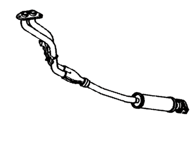 Toyota 17401-26011 Pipe Assembly, Exhaust, Front