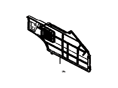 Toyota 64715-12020-01 Panel Assembly, Deck Side Trim, Driver Side