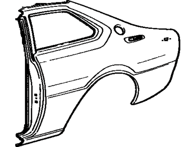 Toyota 61602-12360 Panel, Quarter, Driver Side