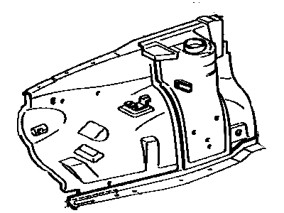 Toyota 53701-12150 Apron Sub-Assembly, Front Fender, Passenger Side