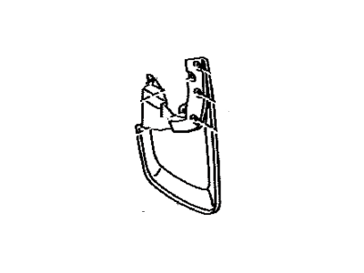 Toyota 76621-04093 Mudguard,  Front Fender,  RH