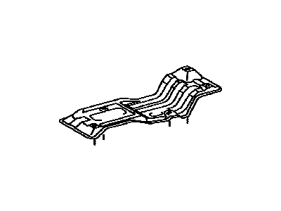 Toyota 58321-04011 Insulator,  Rear Floor Heat,  NO.1
