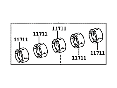 Toyota 11704-75034 Main Bearings