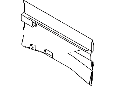 Toyota 64271-04110-B1 Trim,  Back Panel