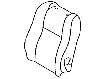 Toyota 71074-04511-C4 Cover,  Front Seat Back,  LH(For Separate Type)