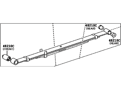 Toyota 48220-04220 Spring Assembly, Rear Driver Side