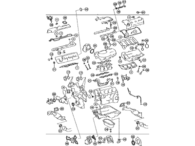 Toyota 04111-0P194 Overhaul Gasket Set