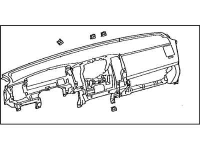 Toyota 55301-04060-B1 Panel Sub-Assy,  Instrument