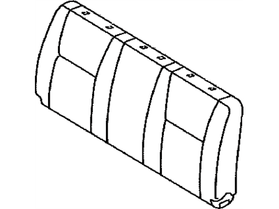Toyota 71073-04520-B1 Cover, Front Seat Back(For Bench Type)