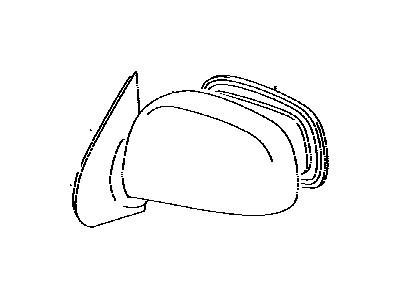 Toyota 87910-04241 Mirror Assy,  Outer Rear View,  RH